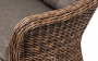 Равенна диван двухместный плетенный из ротанга, цвет коричневый