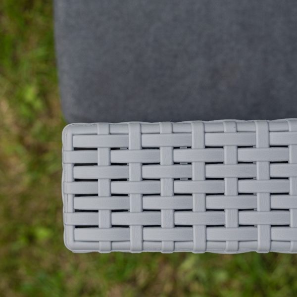 Трехместный диван уличный Royal Family LANA светло-серый