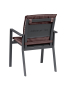 Стул садовый из алюминия Callisto giardino шоколад/антрацит