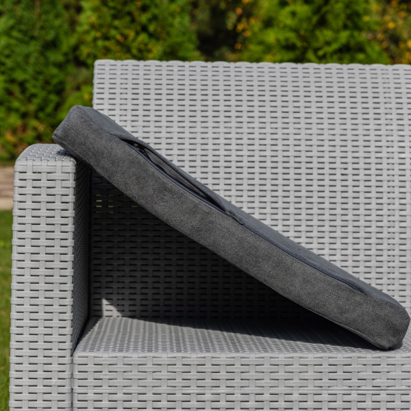 Трехместный диван уличный Royal Family LANA светло-серый