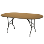Складной банкетный стол овальный 240 х 90