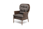 АЛИСА кресло плетеное, цвет коричневый с подушками