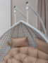 Подвесное кресло двухместное FRESCO GRANDE-2XL белое