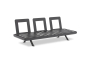 Lund, комплект лаунж мебели антрацит/серый, алюминий