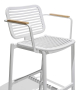 Кресло барное с подушкой Armona белый