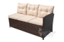 Набор мебели Версаль ПРЕМИУМ разборн. 1 уп. (ротанг коричневый, подушки бежевые)