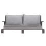 Набор садовой мебели KORFU / 4 предмета: диван, 2 кресла, столик / серый (S4A)