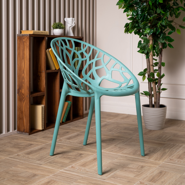 Стул из пластика RoyalFamily Aria (Ария) цвет нефрит