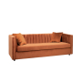 Диван Paolo трехместный раскладной терракотовый