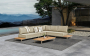 Goteborg, комплект лаунж мебели бежевый/натуральный, алюминий/тик