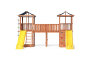 Детская площадка Спортивный городок 6 крыша тент с узким скалодромом