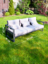 Диван садовый 3-х местный с двумя подлокотниками Callisto giardino