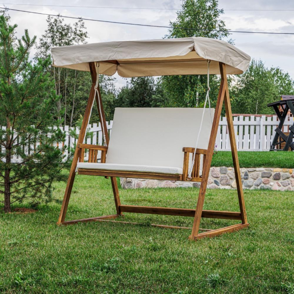 Диван-качели BRUNO двухместные из акации