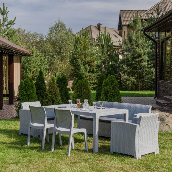 Обеденный комплект Royal Family LANA DINING M светло-серый