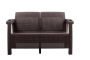 Диван двухместный YALTA SOFA 2 SEAT (Ялта) темно коричневый из пластика под искусственный ротанг