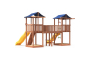 Детская площадка Спортивный городок 6 крыша тент с узким скалодромом