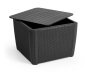 Стол-сундук Лузон Плюс (Luzon Plus Flat Wicker) под ротанг, графит