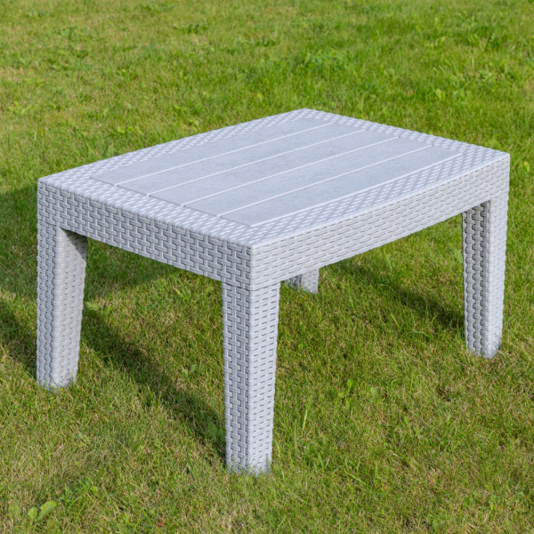 Кофейный столик из пластика Royal Family LANA цвет светло-серый