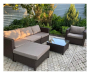 Комплект плетеной мебели YR821A Brown