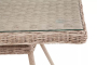 ЛАТТЕ плетеный стол из искусственного ротанга 160х90см, цвет бежевый