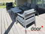 Комплект мебели OUTDOOR Торонто (3-местный диван, 2 кресла, стол), графит