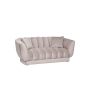 Диван Fabio двухместный велюровый бежево-серый