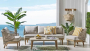 Лаунж комплект деревянной мебели Mali, 6 персон