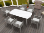 Комплект мебели OUTDOOR Неаполь (стол, 6 стульев), латте