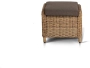 Оттоманка пуф серии BAVARIA (Бавария) бежево-коричневый из искусственного ротанга