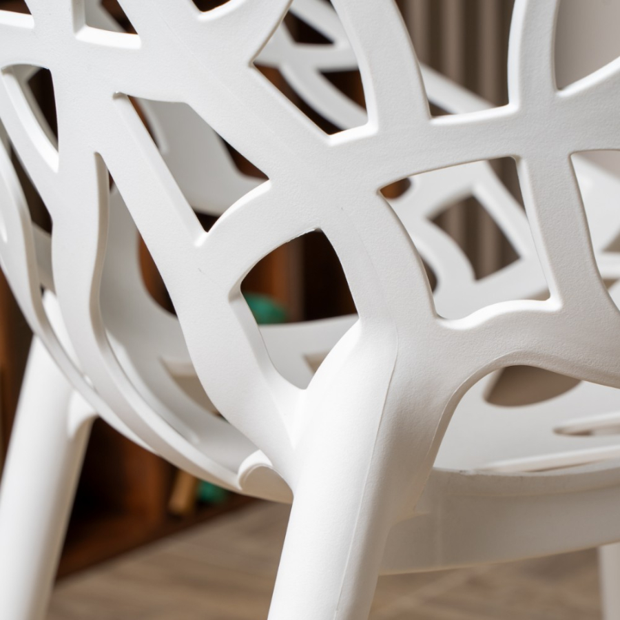 Комплект стол TOM (капучино) + 4 стула ARIA (белый)