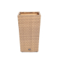 КАПУЧИНО кашпо для цветов плетеное из искусственного ротанга, цвет соломенный