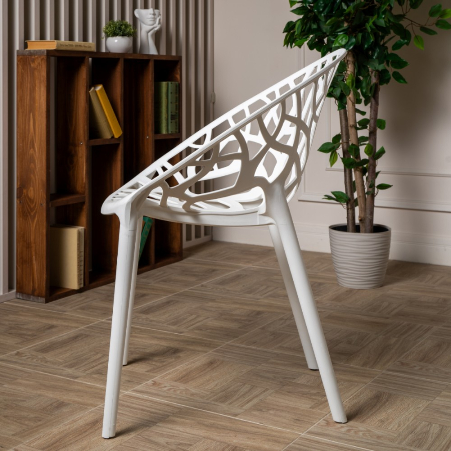 Комплект стол TOM (капучино) + 4 стула ARIA (белый)