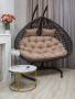 Подвесное кресло двухместное FRESCO GRANDE-2XL коричневое