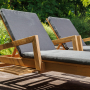 Комплект шезлонгов PAOLO на колесиках из акации (TEAKLOOK) (комплект 2 шезлонга)
