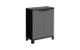 Низкий шкаф AirSpire, графит/серый