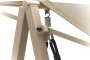 Malmo, качели бежевый/бежевый, алюминий/тик