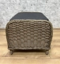 Оттоманка пуф серии BAVARIA (Бавария) бежево-коричневый из искусственного ротанга