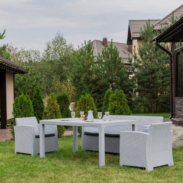 Обеденный комплект Royal Family LANA DINING S светло-серый