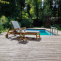 Комплект из шезлонга Royal Family PAOLO из акации (teaklook) и столика LUCIO из акации (teaklook)