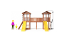 Детская площадка Спортивный городок 6 с широким скалодромом