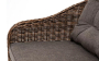 Равенна диван двухместный плетенный из ротанга, цвет коричневый