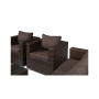 Лаунж зона MILAN (Милан) на 7 персон коричневого цвета