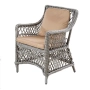 Кресло Марсель ромб с подушками 130 Эбен лунный