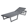Шезлонг из алюминия с матрасиком G501.0E10 серый/антрацит