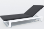 Шезлонг LETTO антрацит - белый каркас