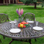 Комплект из литого алюминия Royal Family WILHELM на 6 персон с круглым столом
