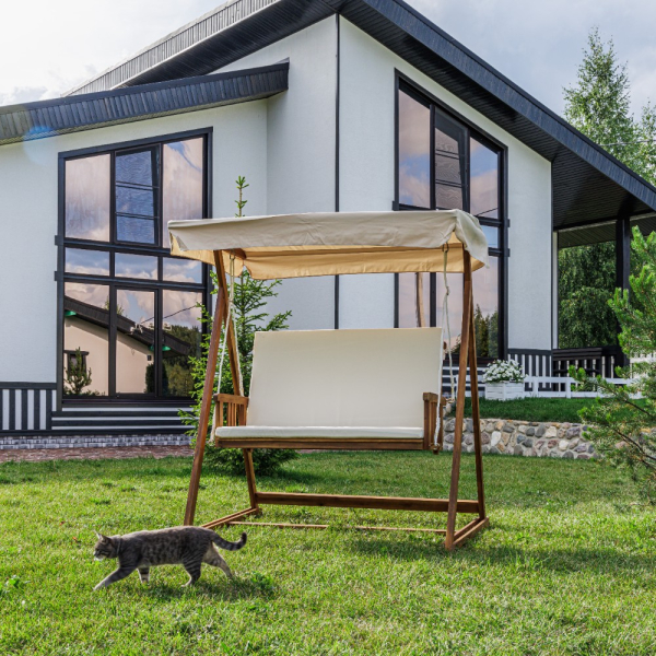 Диван-качели BRUNO двухместные из акации