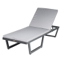 Шезлонг из алюминия с матрасиком G501.0E10 серый/антрацит