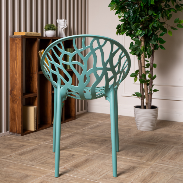 Стул из пластика RoyalFamily Aria (Ария) цвет нефрит