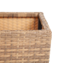 КАПУЧИНО кашпо для цветов плетеное из искусственного ротанга, цвет соломенный
